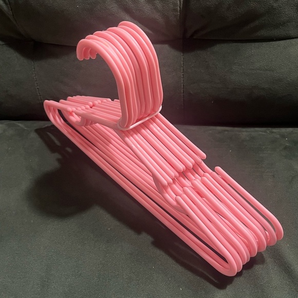 Pink Baby/Mids Plastic Clothes Hangers Set (10pc) - Picture 1 of 2